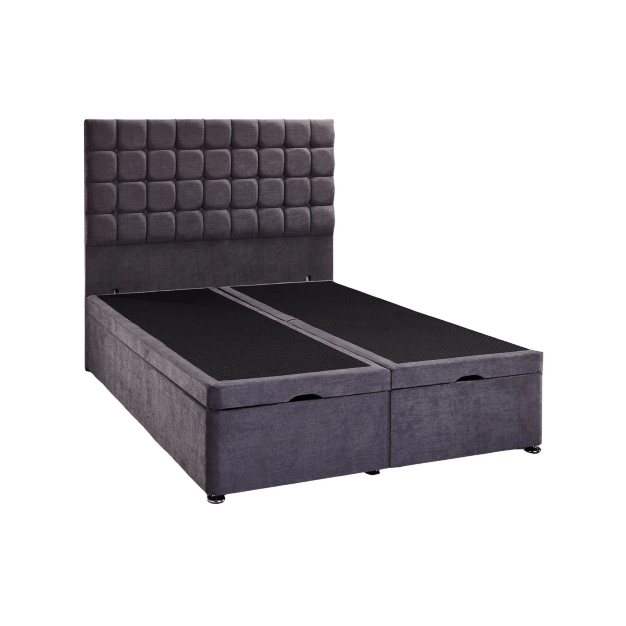 Chester Grey Ottoman Storage Bed - Preston Luxury Furniture