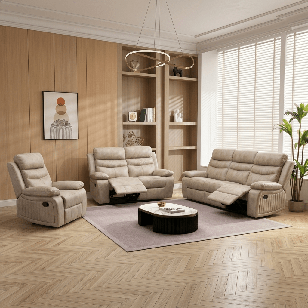 Stanley Electric Comfortable 3 Seater 2 Seater Sofa And Chair - Preston Luxury Furniture
