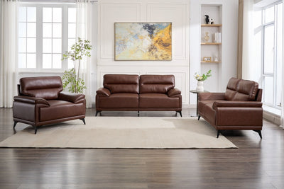 Windsor Premium Brown Leather Sofa