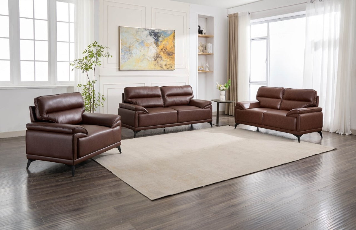 Windsor Premium Brown Leather Sofa