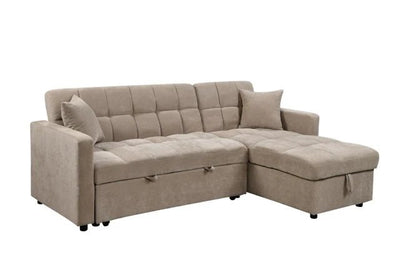 Carson Fabric Corner Sofa Bed with Storage – Modern Pull-Out Design - Preston Luxury Furniture -