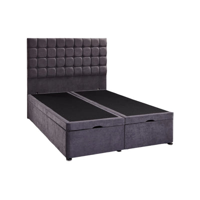 Chester Grey Ottoman Storage Bed - Preston Luxury Furniture