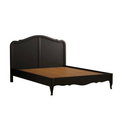 Classic Dark Oak Black Painted French Country Bed - Preston Luxury Furniture - bed