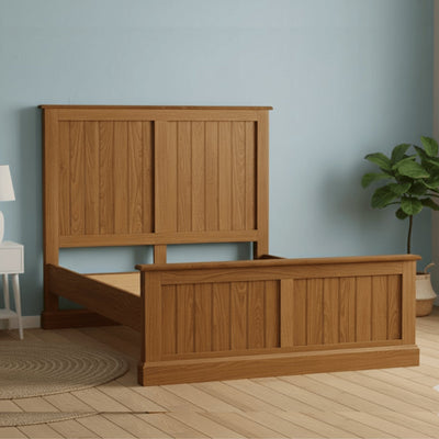 Everton Solid Wood Spindle & Panel Bed Frame - Preston Luxury Furniture -