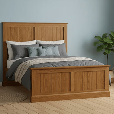 Everton Solid Wood Spindle & Panel Bed Frame - Preston Luxury Furniture -
