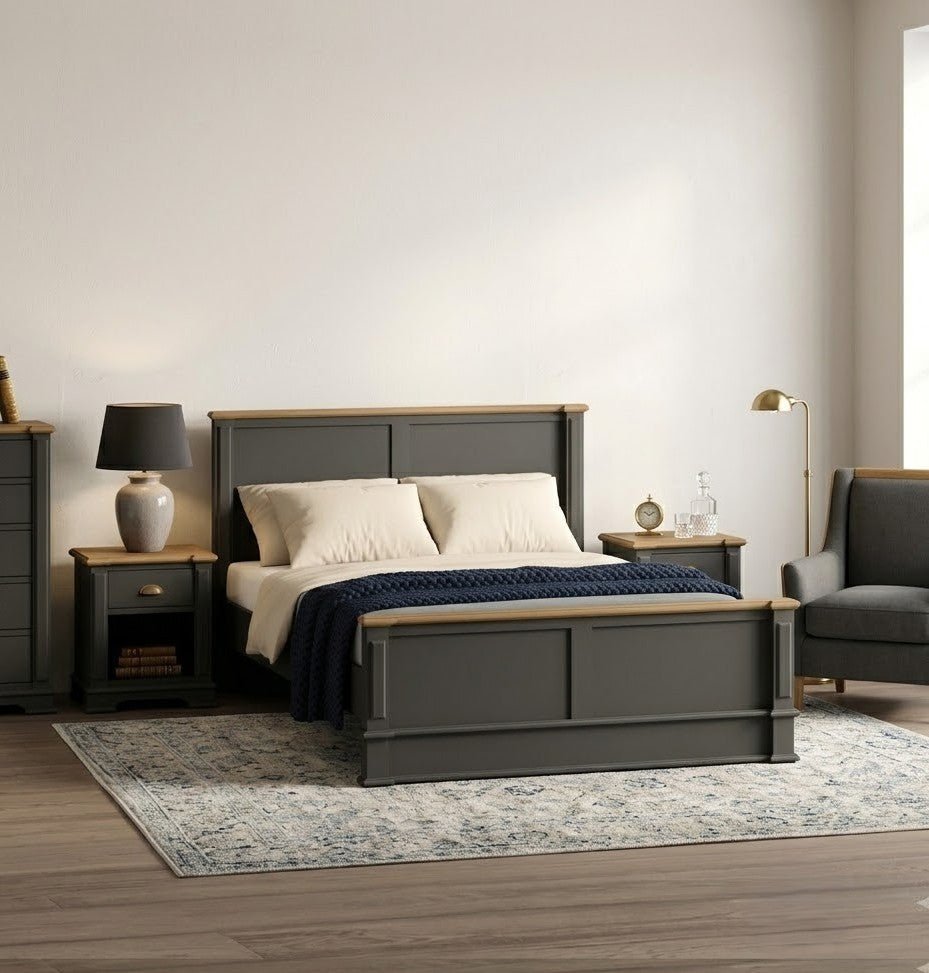 Lawson Oak Painted Bed - Preston Luxury Furniture