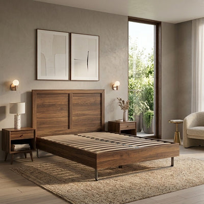 Rowan Modern Oak Bed Frame - Preston Luxury Furniture