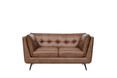 The Melbourne Suite - Brown Faux Leather Available as a 1, 2, or 3-seater - Preston Luxury Furniture